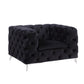 Phifina - Chair - Black Velvet