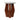 20" Curved Legs Accent Table Marble Top - Brown