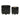 Textured Planters 6 / 8" (Set of 2) - Shiny Black
