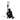 20" Monkey With Lightbulb Table Lamp - Black
