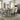 Nolan - Counter Height Table - White Marble Top & Salvage Dark Oak