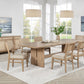 Kailani - 7 Piece Rectangular Wood Dining Table Set - Beige Oak