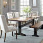 Bexley - 6 Piece Rectangular Live Edge Dining Table Set - Honey