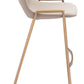 Desi - Barstool (Set of 2) - Beige / Gold