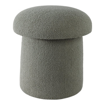 Mushroom Boucle Ottoman - Green