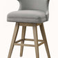 Everett - Bar Chair (Set of 2) - Fabric & Oak