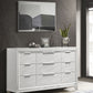 Marmore - 9-Drawer Dresser Cabinet - White