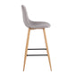 Pebble - Barstool Metal And Fabric (Set of 2)