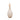 18" Meira Leaf Topper Glass Bottle - Ivory / Beige