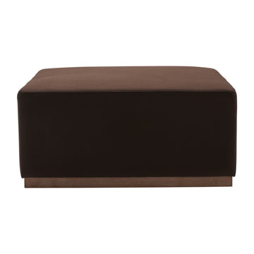 Upholstered Square Ottoman 40 x 18" - Brown