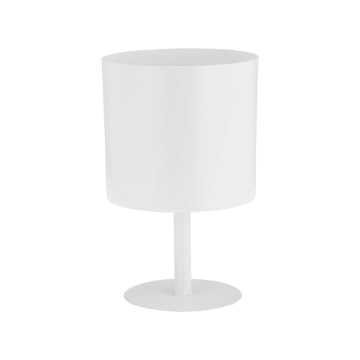 6" Flat Round Base Planter - White