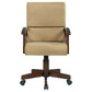 Marietta - Upholstered Swivel Dining And Game Chair - Tobacco