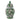 10" x 6" Pears & Twigs Temple Jar - Green / Brown