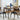 Jedda - 5 Piece Oval Dining Table Set - Dark Walnut
