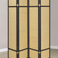 Pearce - 4-Panel Bamboo Room Divider Folding Screen - Natural