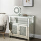 Noralie - Cabinet - Clear Glass, Mirroed & Faux Diamonds