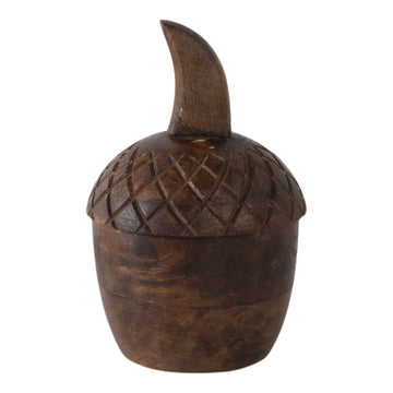 Cinnamon Acorn Candle - Brown