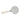 9" x 4" Ridged Handle Magnifying Glass - Ivory