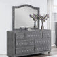 Deanna - 7-Drawer Upholstered Dresser With Mirror