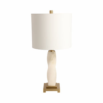 Nala Alabaster Table Lamp 24" - White