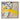 47" x 47" Hand Painted David Yellow With Mezzaine - Black / White
