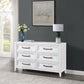 Marielle - 6-Drawer Bedroom Dresser - Distressed White