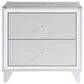 Larue - 2-Drawer Nightstand - Silver