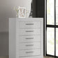 Ives - 5-Drawer Bedroom Chest Of Drawers - White High Gloss