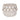 10" Leaf Applique Woven Planter - Cream