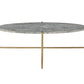 Tainte - Coffee Table - Faux Marble & Champagne Finish