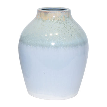 Clay 11" Reactive Vase - Blue/Green