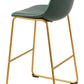 Augusta - Barstool (Set of 2) - Green / Gold