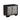 Nicola - Nightstand - Silver Synthetic Leather & Black