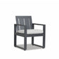 Redondo - Dining Chair, No Welt - Cast Silver / Dark Gray