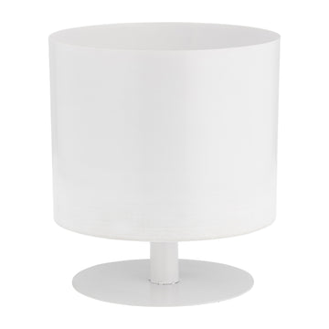 Flat Round Base Planter - White