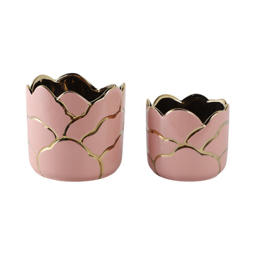 6" / 7" Clouds Planter (Set of 2) - Pink