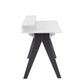 Wishbone - Desk - Gray And White Wood