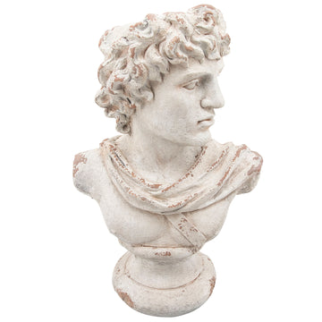 Resin 31" David Bust - Antique White
