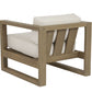 Coastal Teak - Club Chair In Canvas, No Welt - Teak