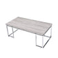 Chafik - Coffee Table - Natural Oak & Chrome