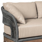 Orbit - Outdoor Patio Sofa - Weathered Eucalyptus / Taupe