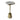 Reykur Short Raw Agate Table - White / Gold