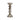 Glass Bubbly Candle Holder 13" - Brown