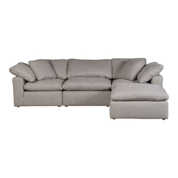 Terra - Condo Lounge Modular Sectional Livesmart Fabric - Light Gray