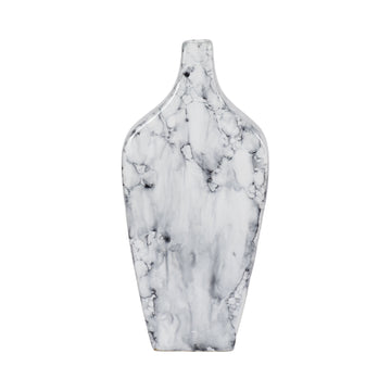 Karlin Small Marbled Vase - White