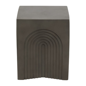 Arches In Square Accent Table - Dark