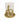 6" Snakearound Pillar Holder - Gold