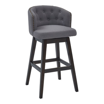 Celine - Swivel Wood Bar Stool