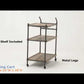 Brantley - Serving Cart - Oak & Sandy Black Finish