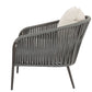 Florence - Club Chair, No Welt - Echo Ash / White